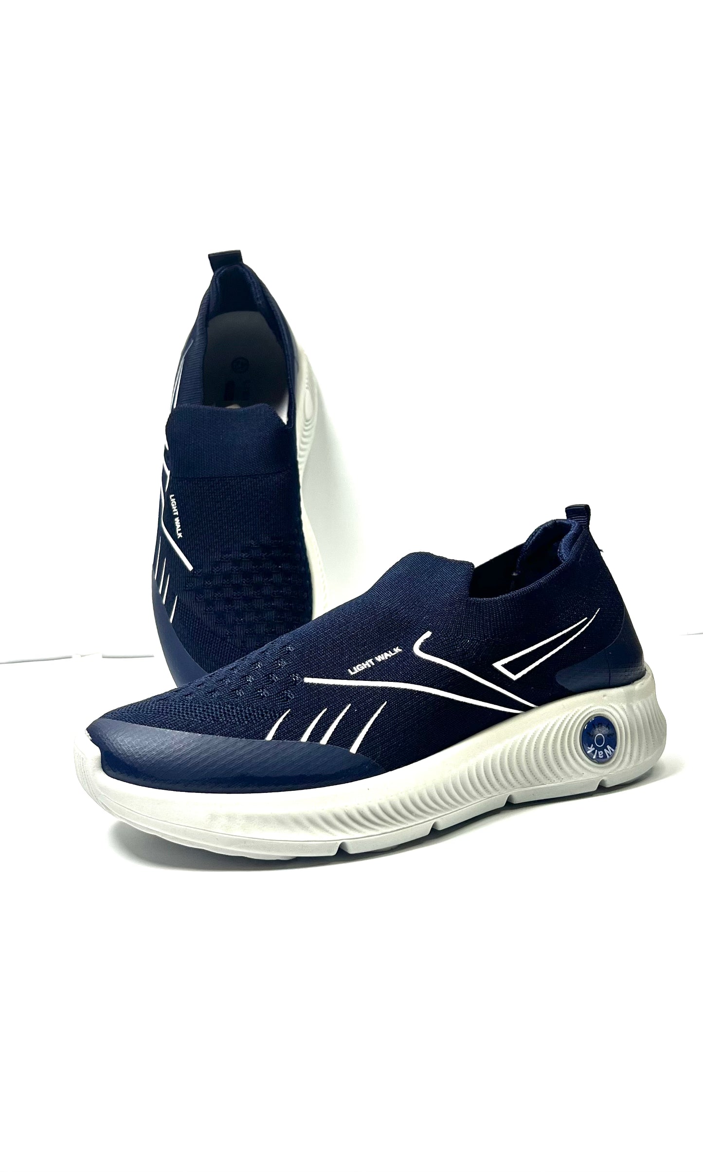 Light Walk Slip-On Walking Shoes - Perfect for Casual & Active Wear (Blue)