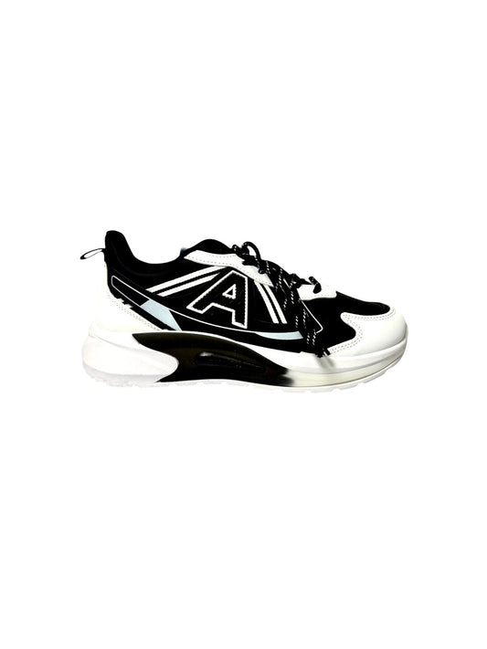 Men's Fashion Sneakers (Black-White)